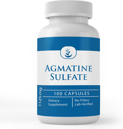 PURE ORIGINAL INGREDIENTS Agmatine Sulphate (100 Capsules) Always Pure, No Additives Or Fillers, Lab Verified
