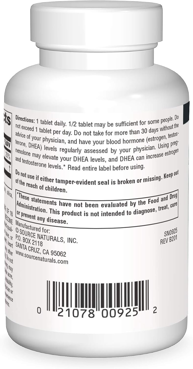 Source Naturals Pregnenolone 50 mg - 120 Tablets - görsel 2