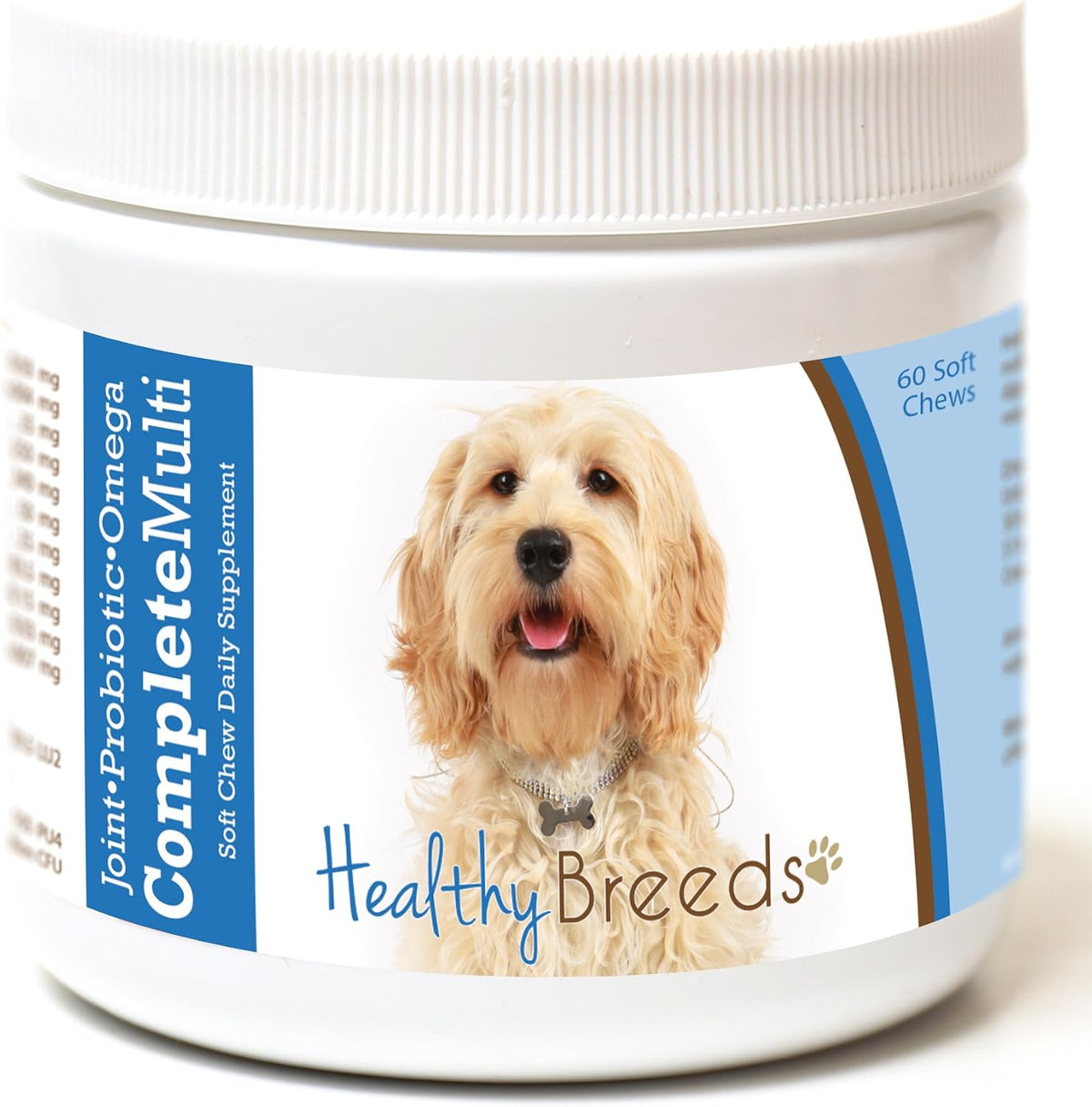 Healthy Breeds Cockapoo All in One Multivitamin - Complete with Probiotics, Glucosamine, Chondroitin & Omegas - 60 Soft Chews - görsel 1