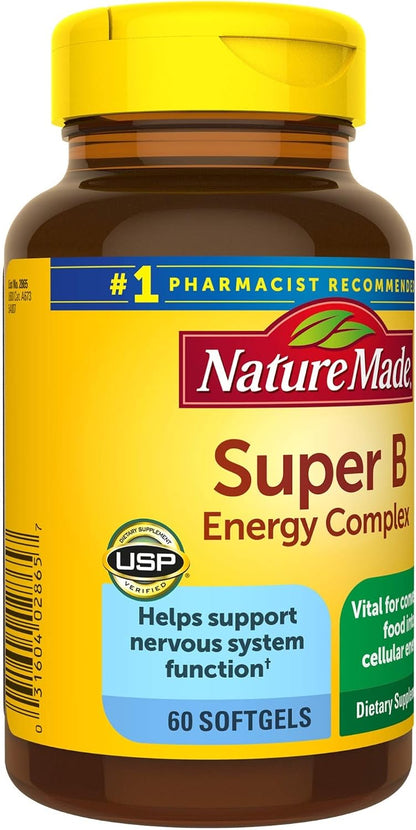 Nature Made Super B Energy Complex, 60 Softgels