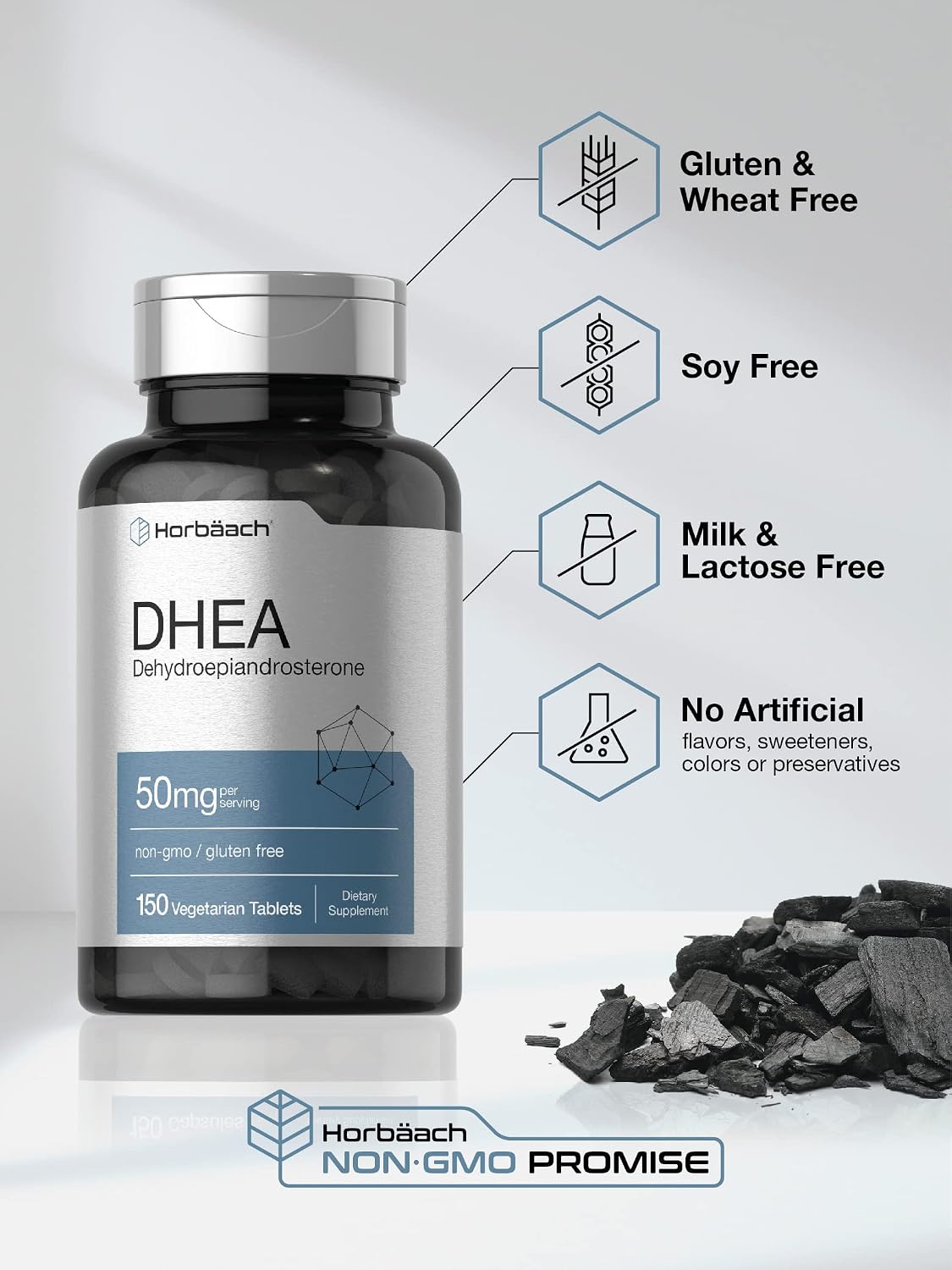 Horbäach DHEA 50mg Supplement – 150 Tablets - görsel 4