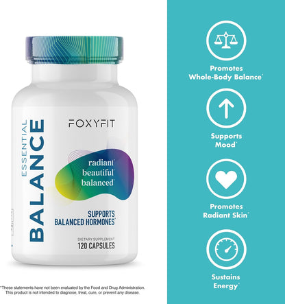 Foxy Fit Essential Balance Hormonal Support Supplement for Women