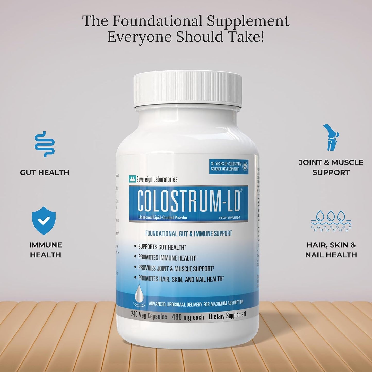 Colostrum-LD Capsules – Liposomal Delivery, Max Absorption (120 Capsules) - görsel 5