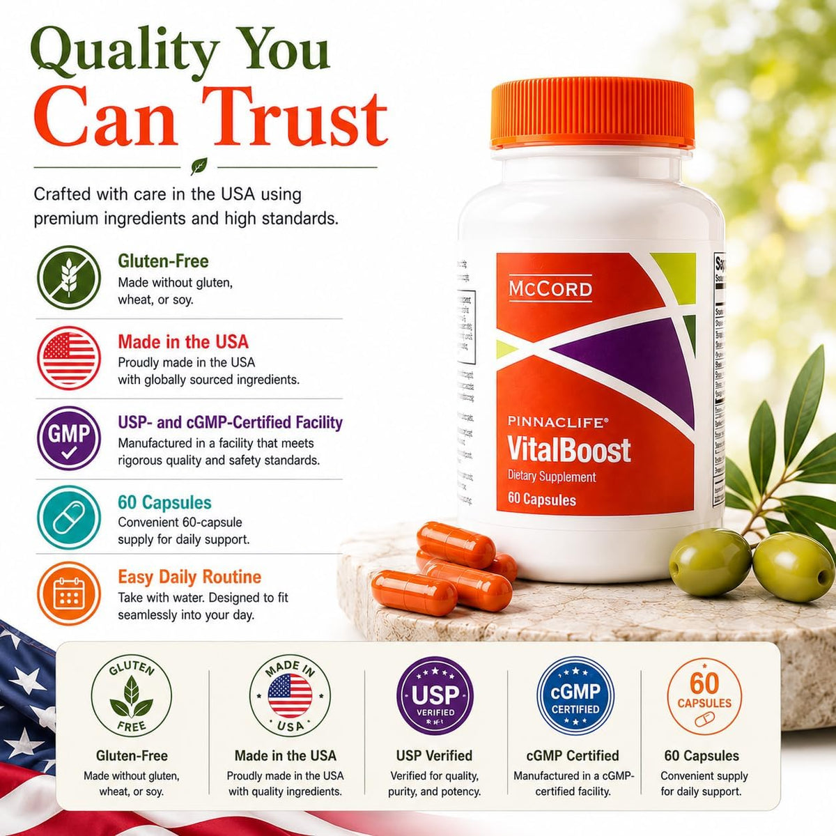 McCord VitalBoost Energy, Memory & Immunity Supplement - görsel 6