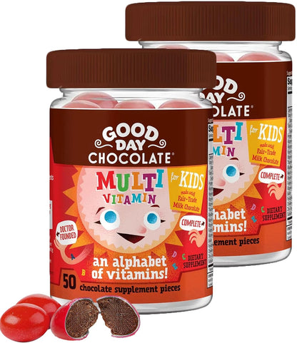 Good Day Chocolate Complete Multivitamin for Children, 50 Pieces