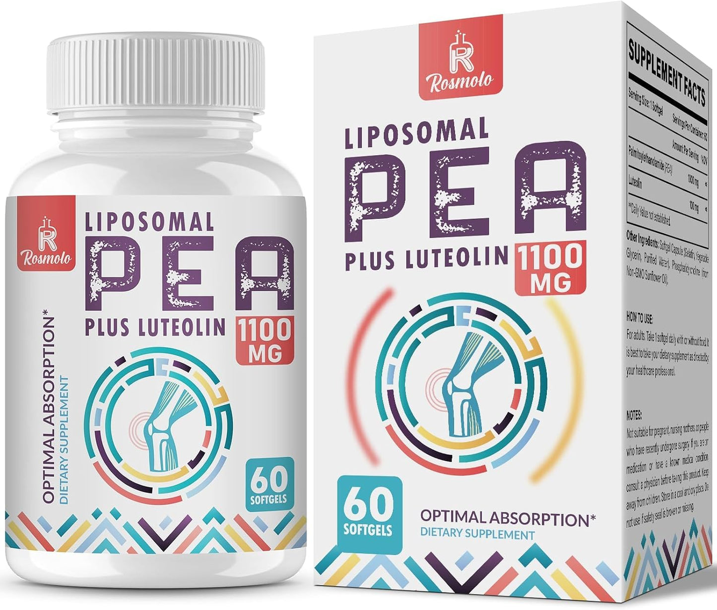 Liposomal Palmitoylethanolamide 1000 mg + Luteolin 100 mg – 60 Soft gel capsules - görsel 1
