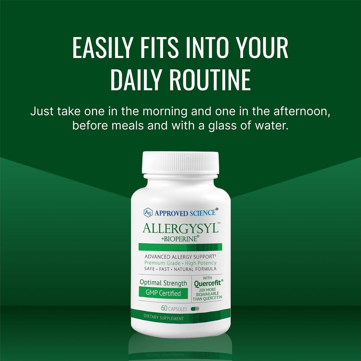 Approved Science Allergysyl – Seasonal Allergy & Immune Support – 360 Capsules - görsel 5