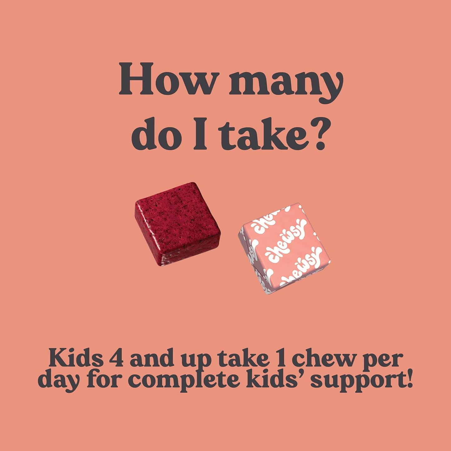 Chewsy Kids' Multivitamin – Wild Berry Flavour Chews with Probiotics & Superfoods, 30-Day Supply - görsel 5