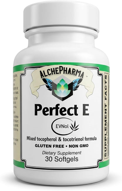 Perfect E - Patented EVNol® Full Spectrum Tocotrienol Complex (268mg - 400 IU) - 30 Softgels
