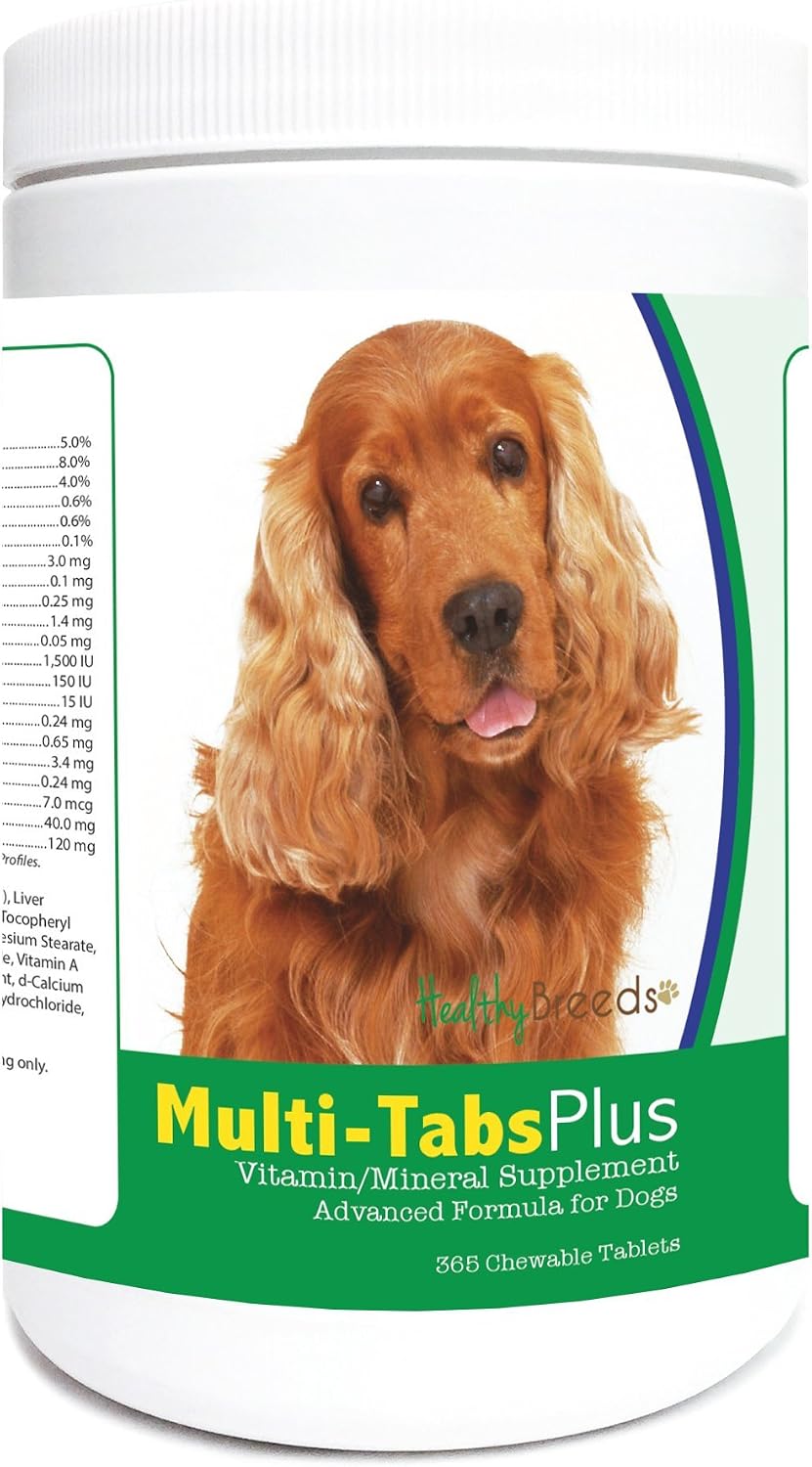 Healthy Breeds Cocker Spaniel Multi-Tabs Plus Chewable Tablets 365 Count - görsel 1