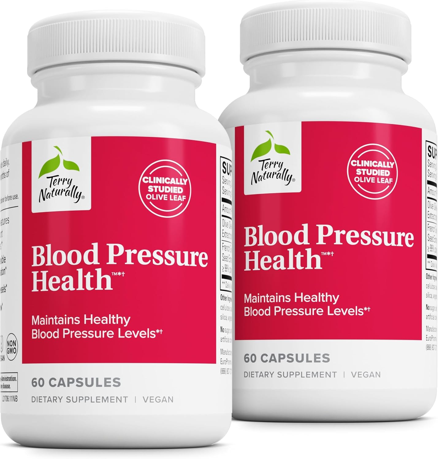 Terry Naturally Blood Pressure Health – Normal Blood Flow & Circulation Support Supplement with Antioxidants, 60 Capsules - görsel 1