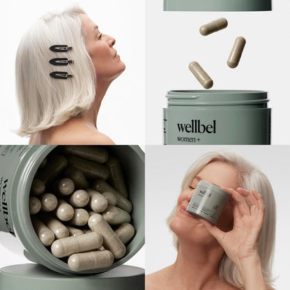 WELLBEL Women+ Clean Supplement for Hair, Skin and Nails - Vegan, Gluten-Free, Non-GMO - 90 Capsules – Image 4