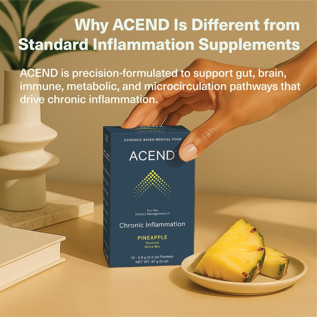 ACEND Advanced Inflammatory Support Powdered Drink Mix - görsel 5