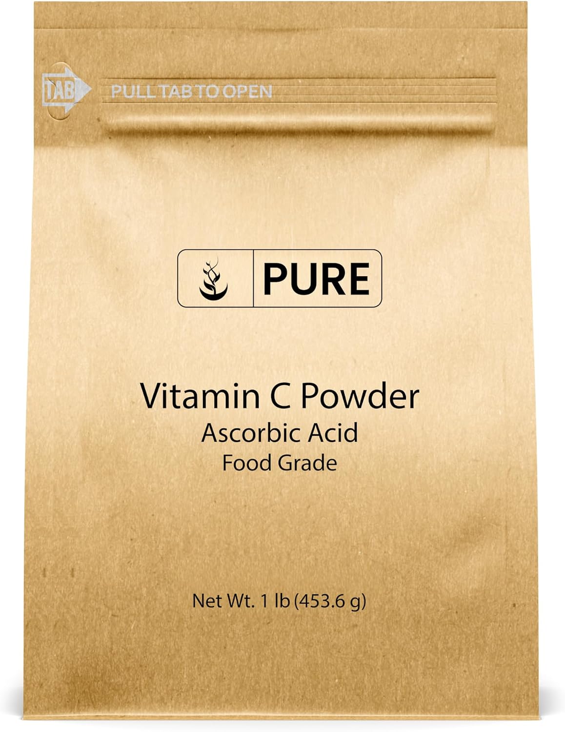 PURE ORIGINAL INGREDIENTS Vitamin C Powder (1 lb) Ascorbic Acid, Non GMO, Food Supplement - görsel 1