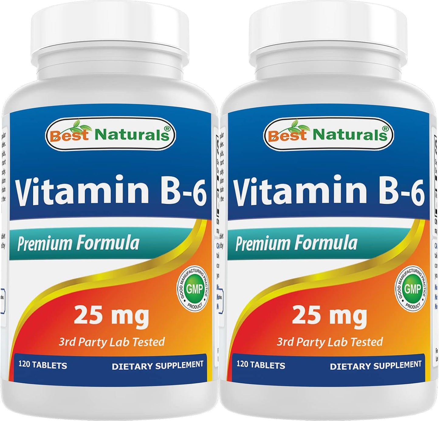 Best Naturals Vitamin B6 25mg, 120 Tablets - görsel 9
