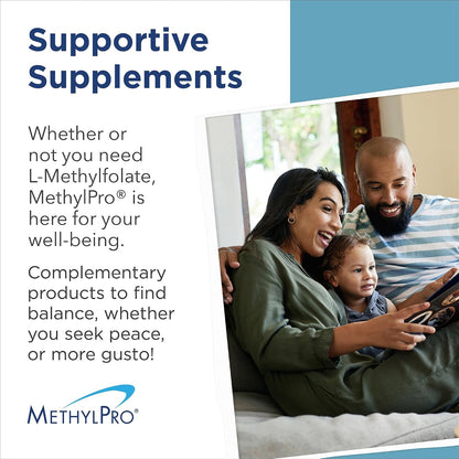 MethylPro Cofactors + L-Methylfolate 5 mg – Active Folate with B6, B12 & Magnesium for Healthy Methylation – 30 Capsules