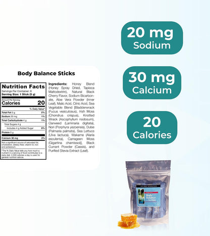 Youngevity Body Balance Sticks Land & Sea Plant Based Nutrition with 75+ Nutrients, 8 Stick Packs