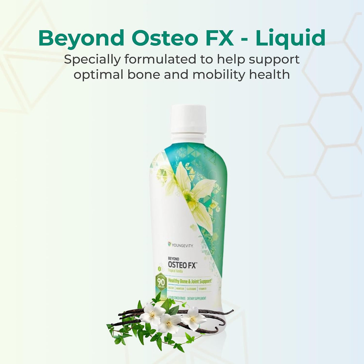 Youngevity Beyond Osteo-FX Liquid - Calcium & Magnesium with Vitamin D3, Zinc, MSM, Glucosamine & 77 Trace Minerals (946 ml, Pack of 4) - görsel 2