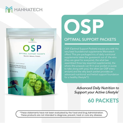 Mannatech Optimal Support Sachets – Daily Multivitamin with Ashwagandha, 60 Sachets