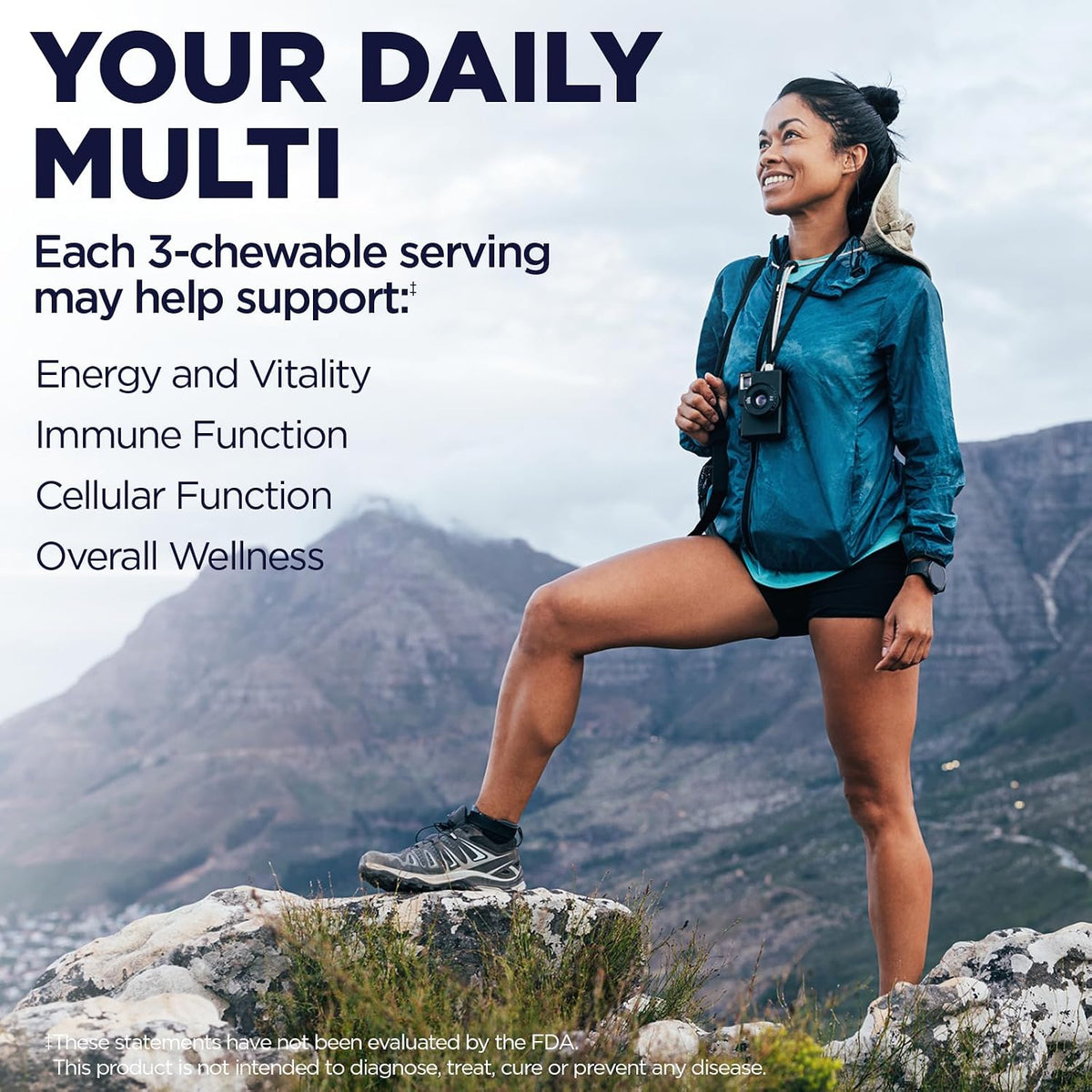 KAL Enhanced Energy Whole Food Chewable Multivitamin with Iron - görsel 3