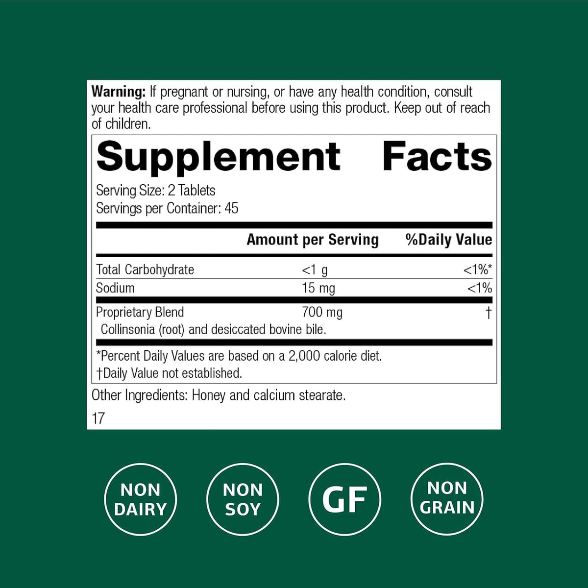 Standard Process Cholacol - Gallbladder Support Food Supplement - Fat Digestion & Bile Support - Gluten-Free, Non-Dairy, Non-Soy - 90 Tablets - görsel 2