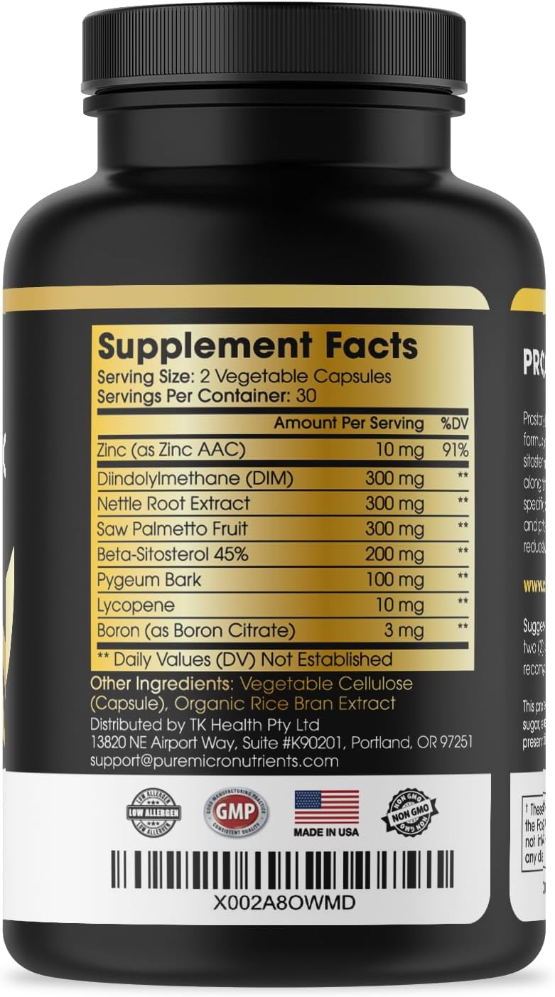 Pure Micronutrients Advanced Prostate Health – Beta-Sitosterol: A plant sterol that supports prostate health and – Image 9