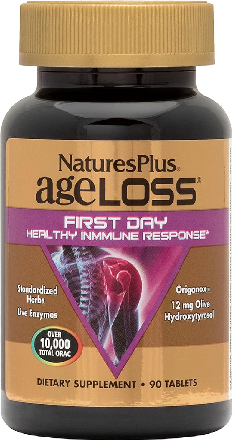 NaturesPlus AgeLoss First Day Healthy Immune Response - 90 Tablets - görsel 1