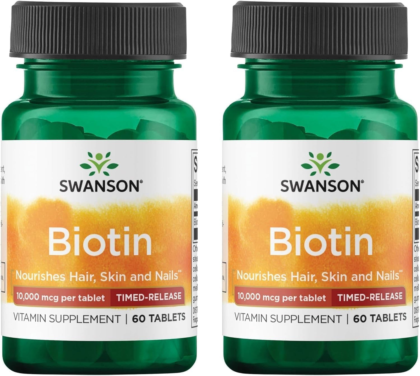 Swanson Timed-Release Biotin 10,000 mcg 60 Tablets - görsel 3