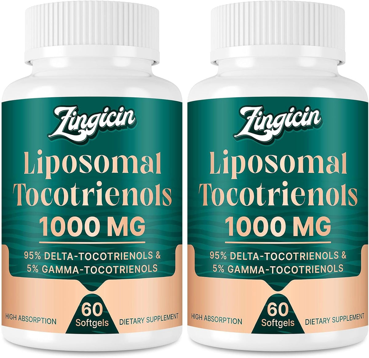 Vitamin E Tocotrienols – Liposomal Tocotrienol Supplement 1000mg – Highly Absorbable Delta and Gamma Tocotrienols for Immune and Antioxidant Support – 120 Softgels - görsel 1