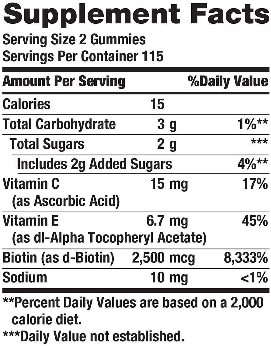 Nature's Bounty Optimal Solutions Hair, Skin, Nails Gummies (230 Gummies) - görsel 2