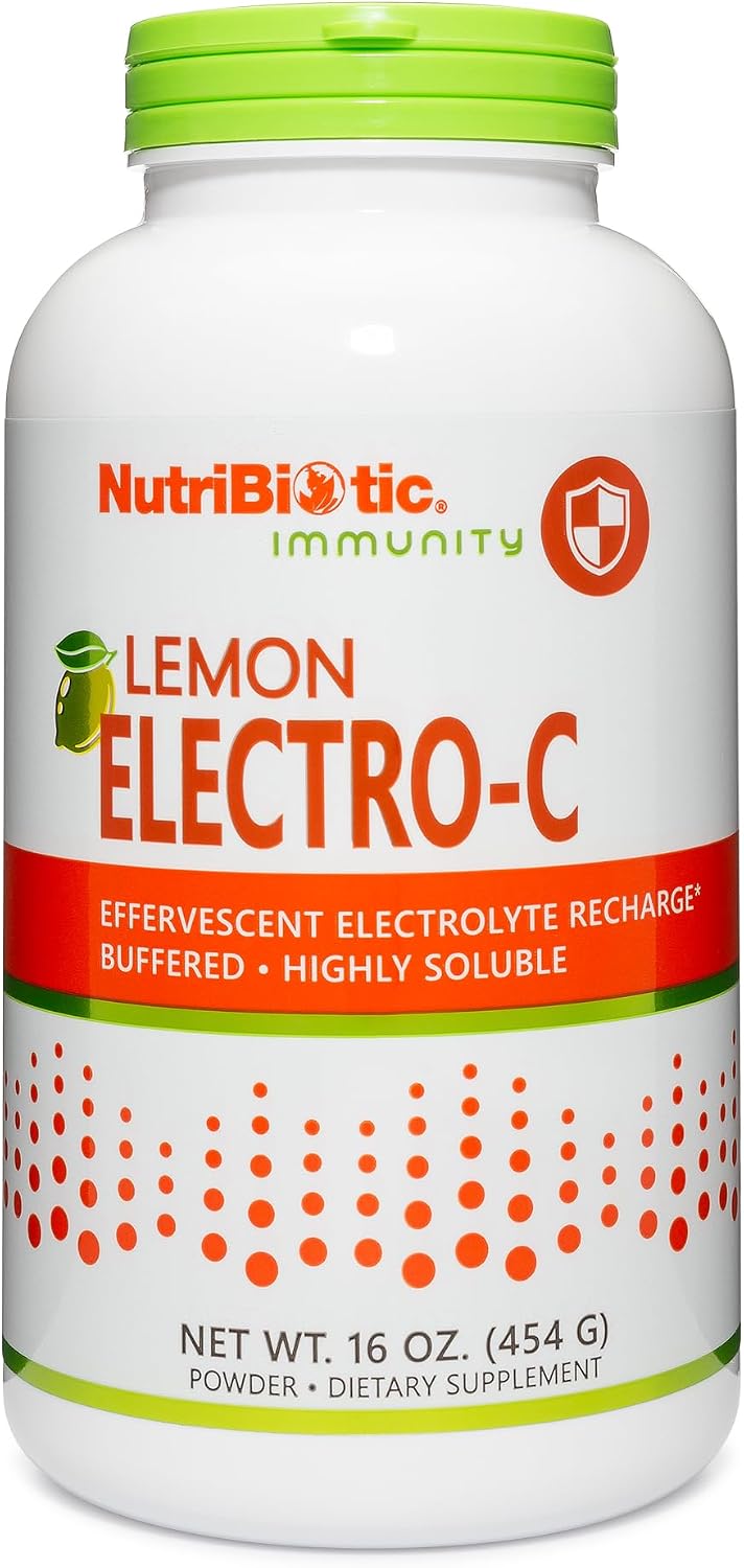NutriBiotic Lemon Electro-C, Vitamin C & Electrolyte Powder, 454 g (16 oz) - görsel 1