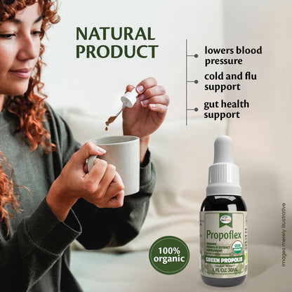 Beelife Propoflex Organic Green Propolis Extract - High in Artepillin-C, Rich in Antioxidants, 1 Fl Oz (28 ml)