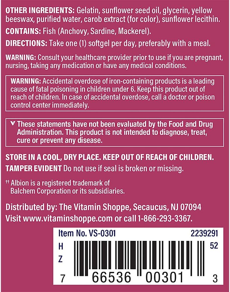 The Vitamin Shoppe One Daily Prenatal Multivitamin with DHA - görsel 3