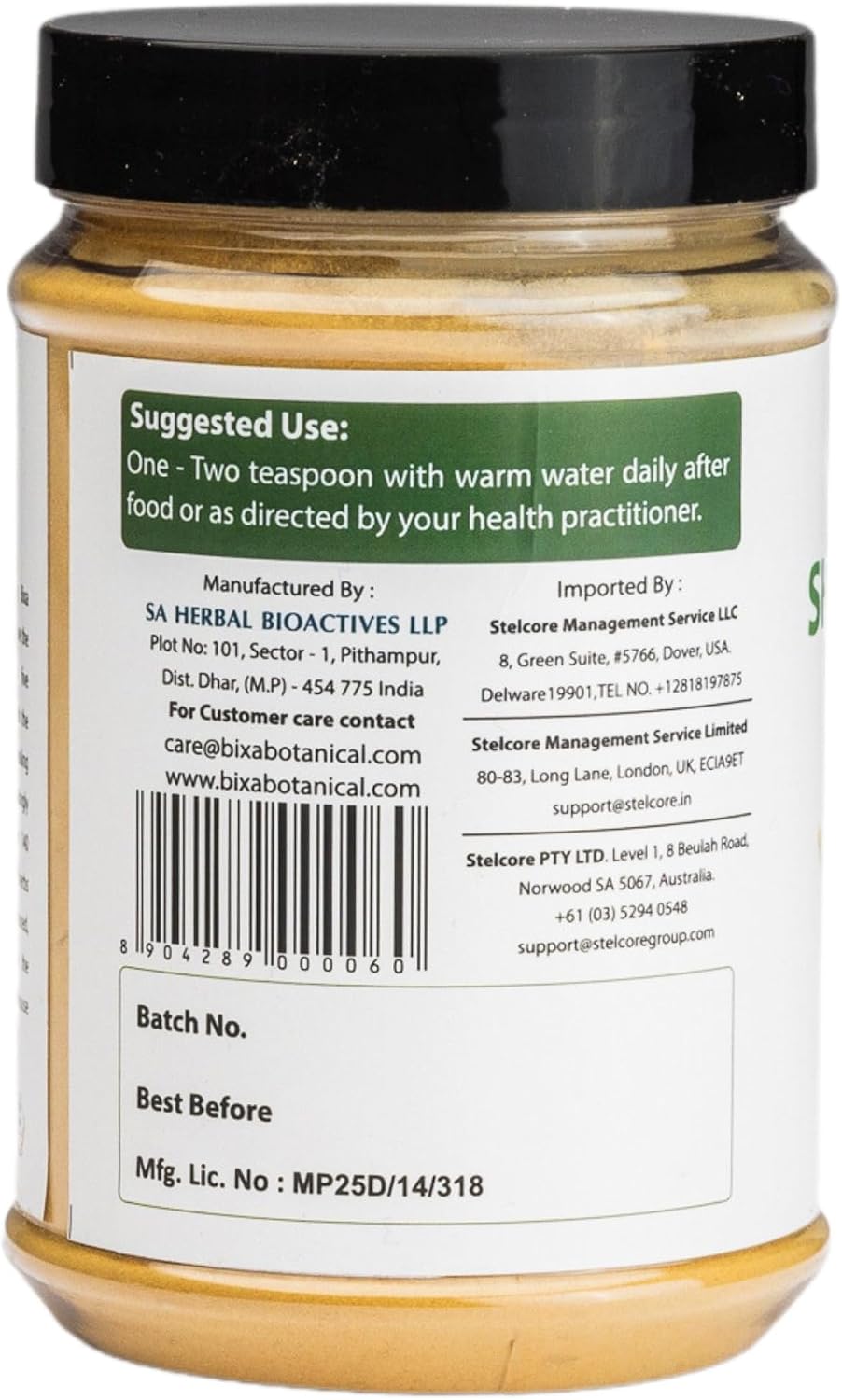 bixa BOTANICAL Shatavari Root Powder – Asparagus Racemosus – Ayurvedic Herbal Supplement – Gluten-free, Non-GMO, Steam Treated, Vegan (7 oz) - görsel 3