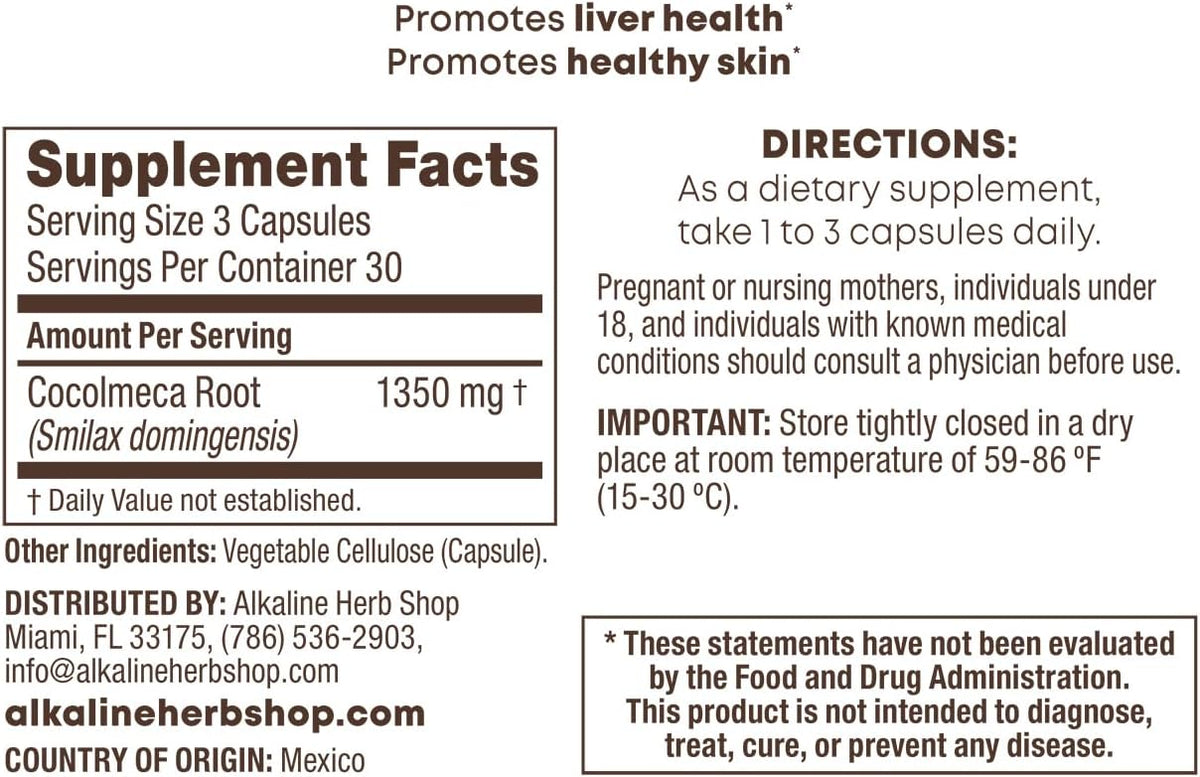 Alkaline Herb Shop Cocolmeca Supplement 90 Capsules - görsel 2