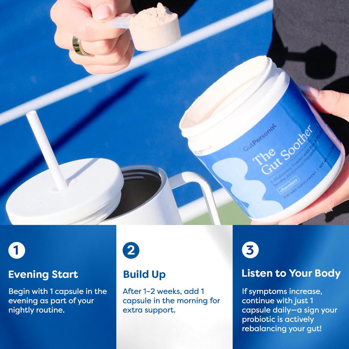 GutPersonal The Gut Fix™ Bundle: The Miracle Worker Magnesium Powder Supplement, Strawberry Flavour, 30 Servings + The Booster Targeted Probiotic, Capsule, 60 Servings - görsel 4