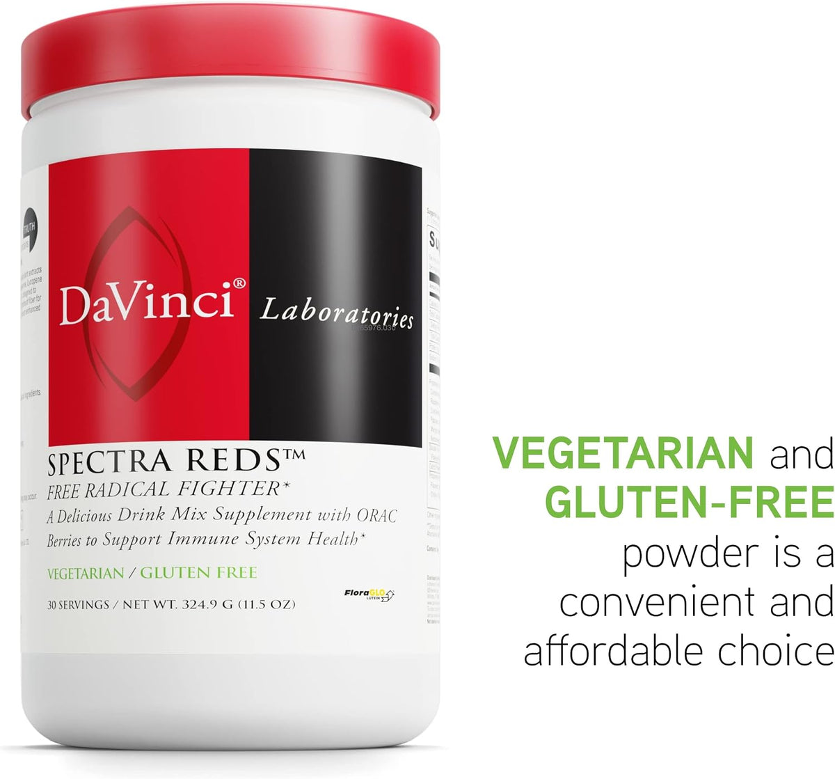 DAVINCI Labs Spectra Reds - Drink Mix Supplement for Antioxidant Health - 30 Servings - görsel 5
