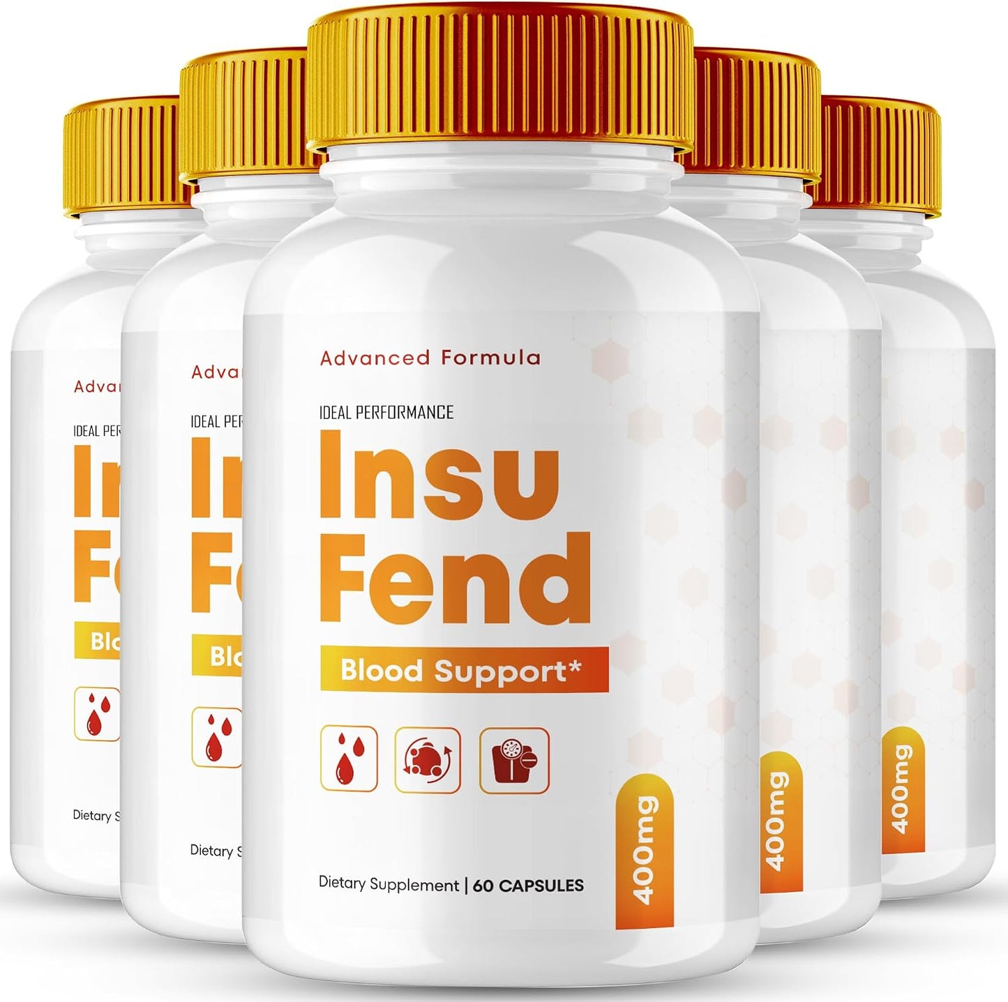 Insufend Blood Support Capsules, Insufend Advanced Blood Formula Supplement Pills – Maximum Strength, All Natural Support for Healthy Circulation & Stable Levels (5 Pack) - görsel 1