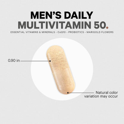 Codeage Men's Multivitamin 50 – Daily Multivitamin for Men Over 50