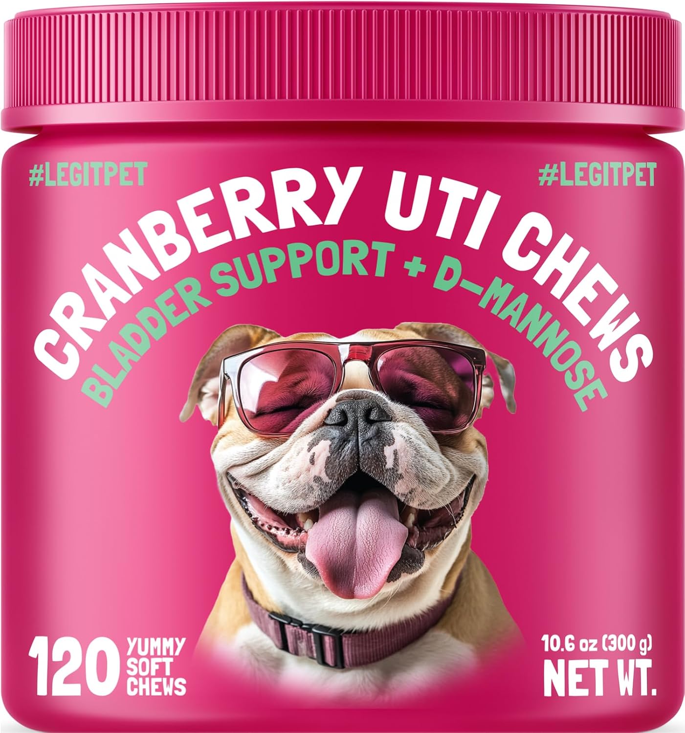 LEGITPET Cranberry UTI Chews for Dogs with D-Mannose – Bladder Support, 120 Soft Chews - görsel 1