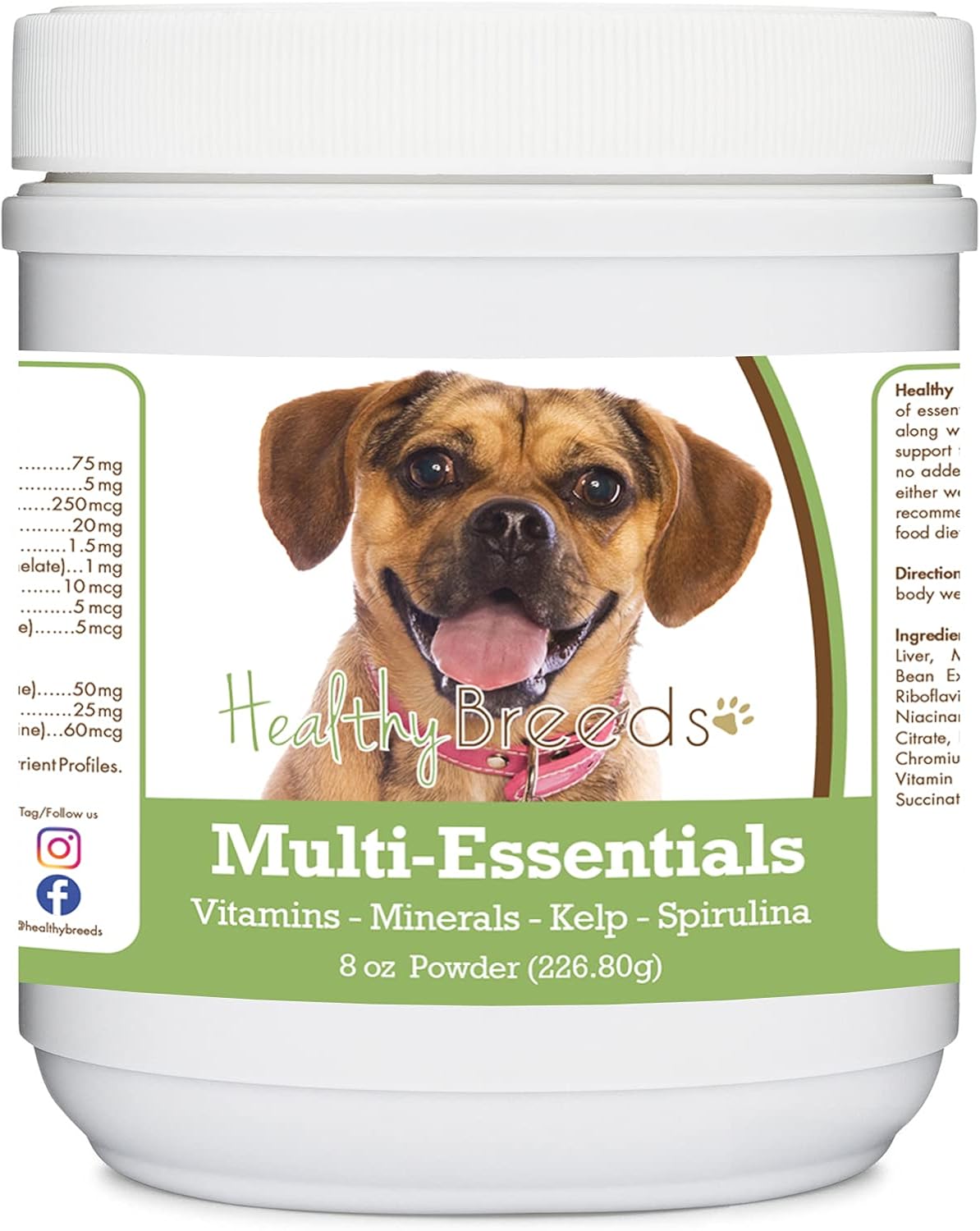 Healthy Breeds Puggle Multi-Essentials Powder for Dogs - 8 oz (227 g) - görsel 1