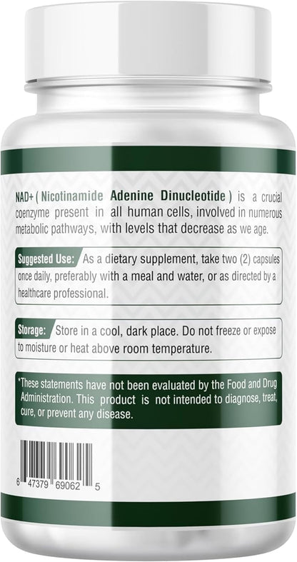 Probase Nutrition NAD Supplement 500mg – High Potency NAD+ Maximiser (30-Day Supply)