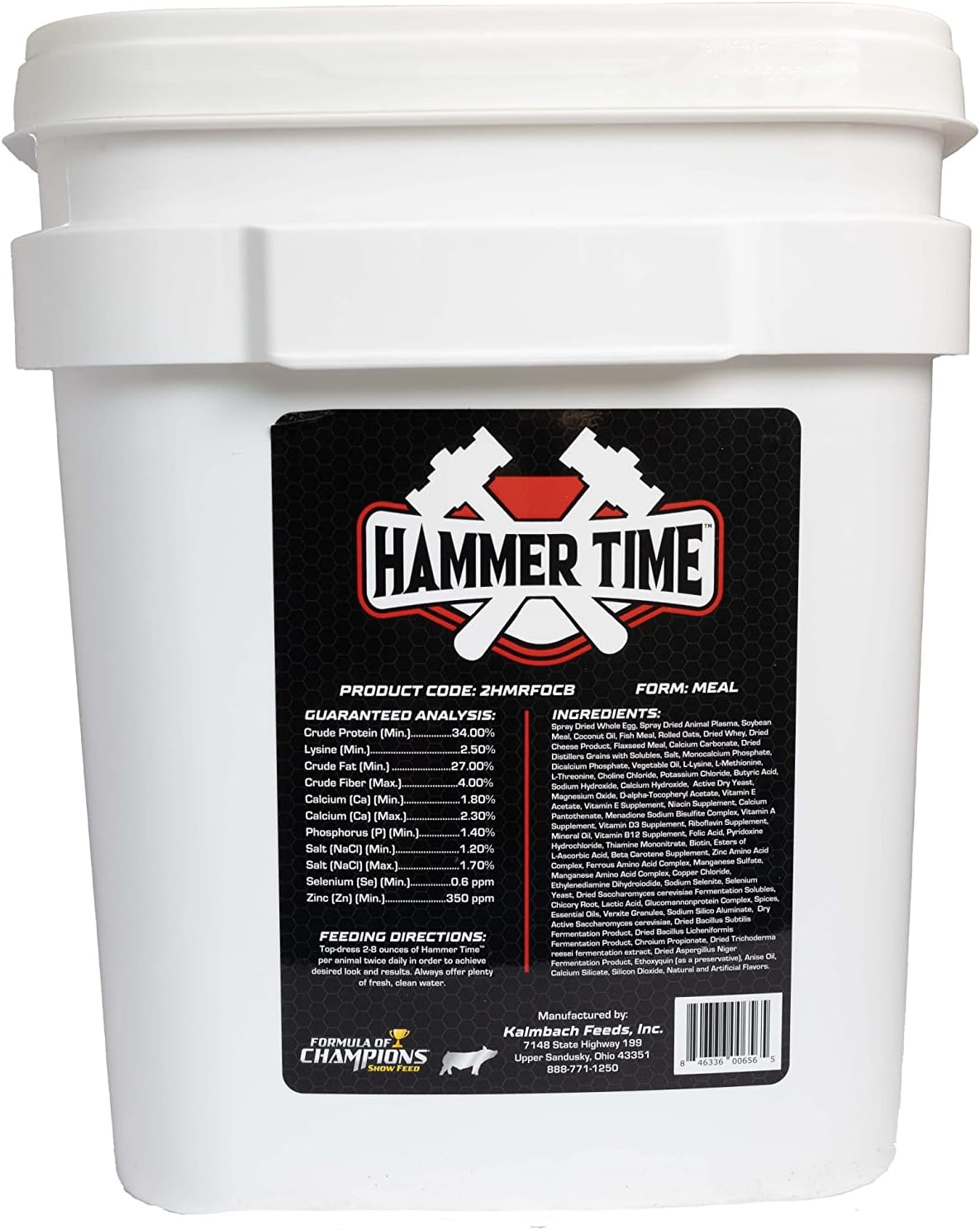 Hammer Time Nutritional Supplement for Show Pigs, 11.3 kg Bucket - görsel 2