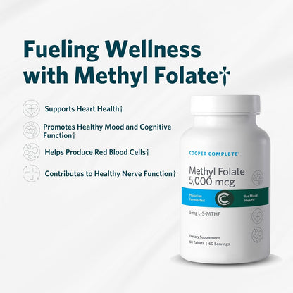 Cooper Complete L-5-MTHF Methylfolate 5 mg, 60 Capsules – Mood Support