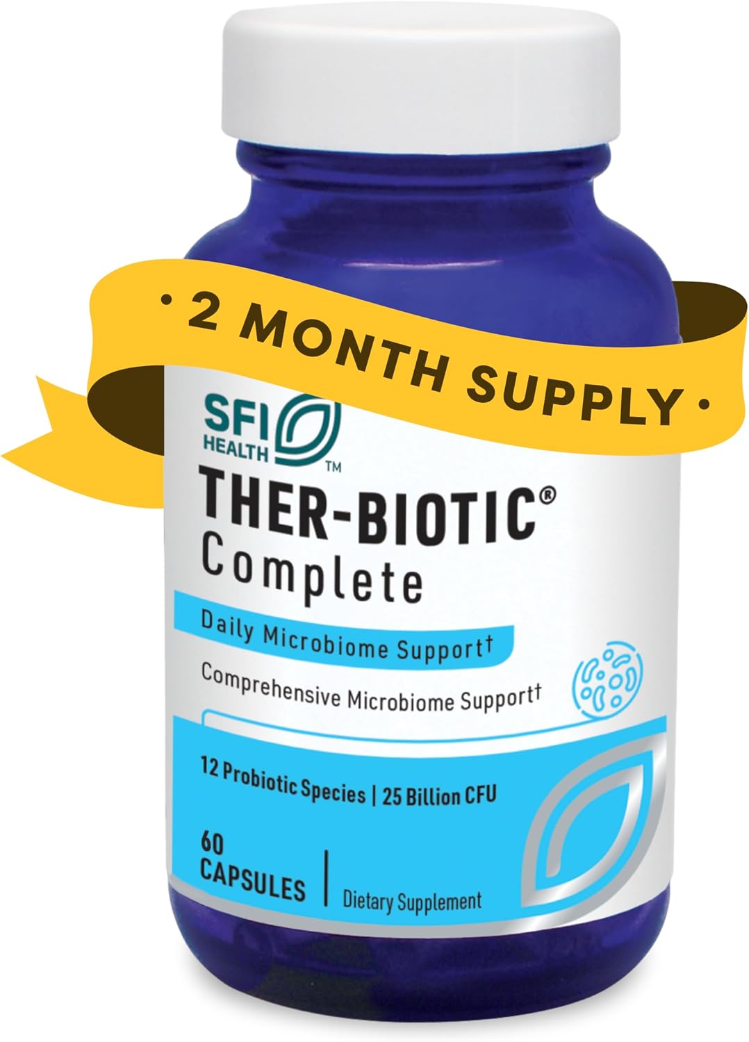 SFI Health Ther-Biotic Complete - 25 Billion CFU Probiotic, 12 Strains, 240 Capsules (2-Pack) - görsel 9