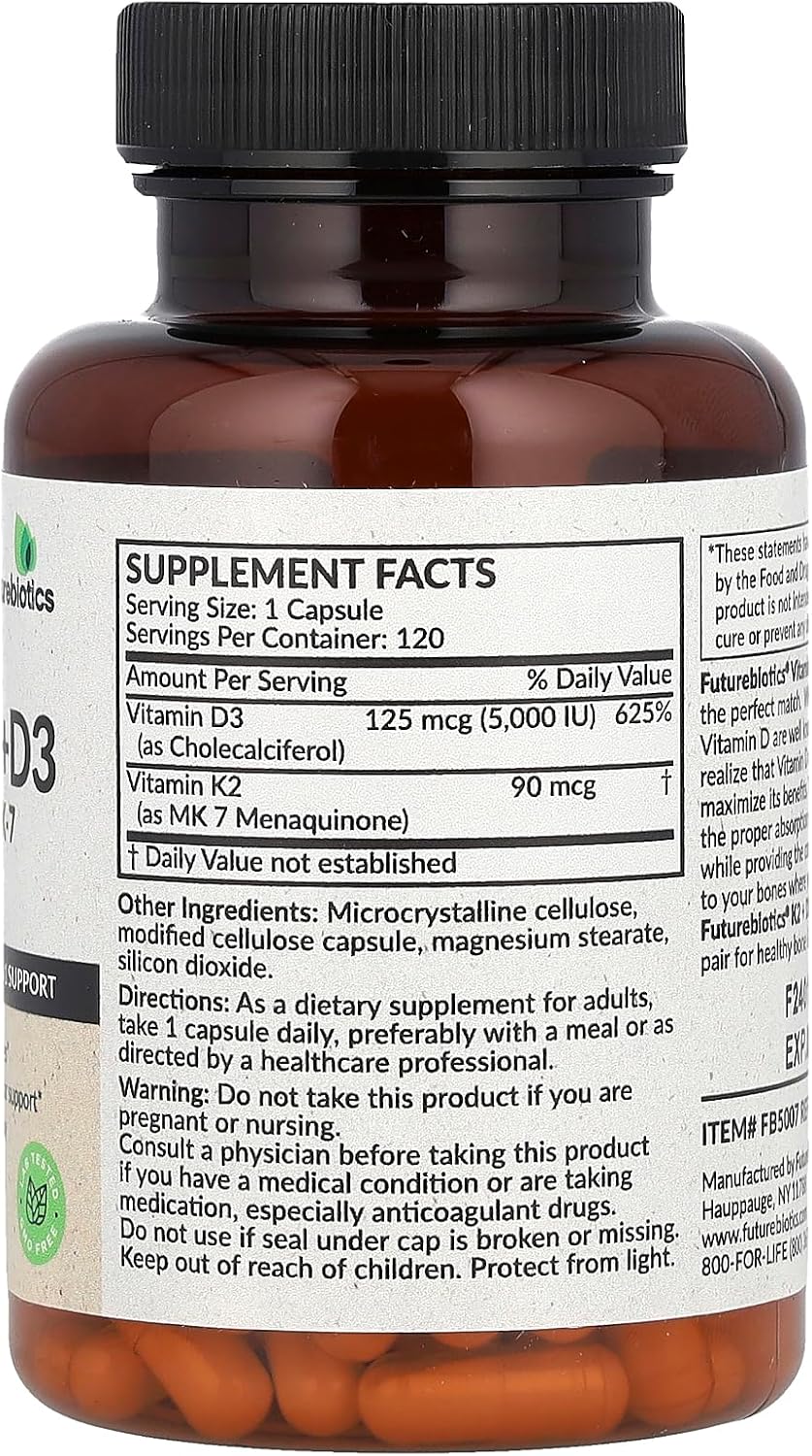 Futurebiotics Vitamin K2 + D3, 120 Capsules - görsel 2