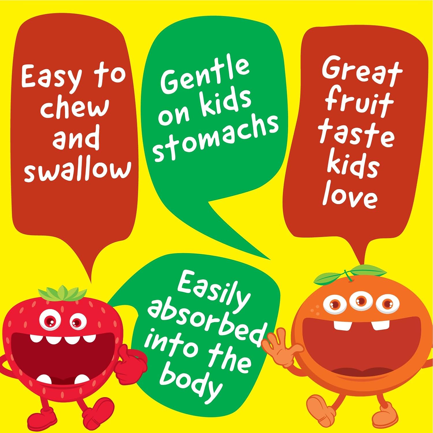 VitaWorks Kids Vitamin D 1000 IU Chewable Tablets - Orange Flavour - Vegan - 120 Count - görsel 3