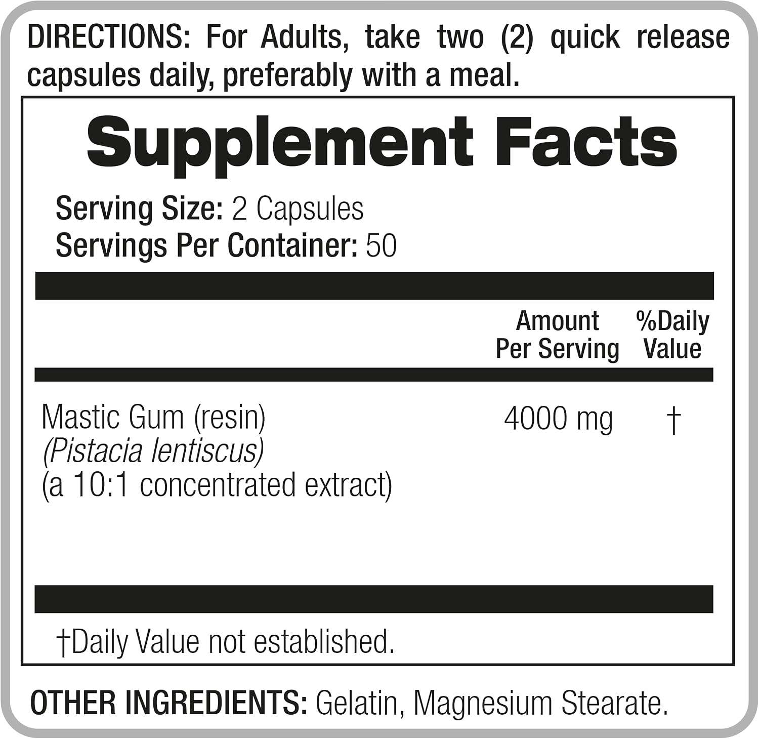 Lab - Mastic Gum - 100 Capsules - görsel 4