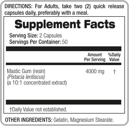 Lab - Mastic Gum - 100 Capsules