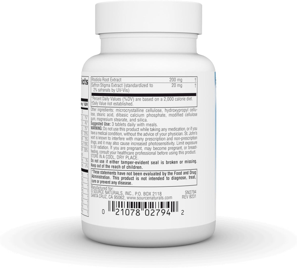 Source Naturals Serene Science Optimistic Saffron Complex - 30 Tablets - görsel 3